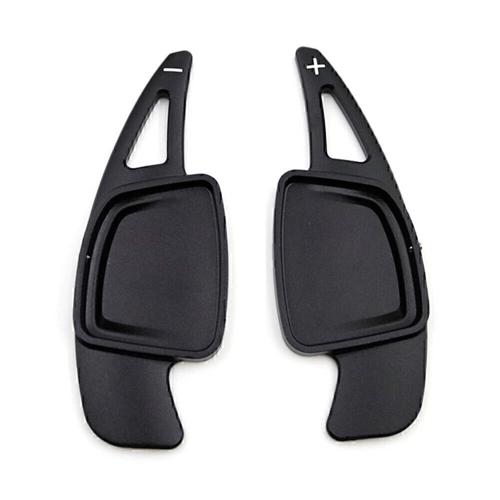 CNC Black Steering Wheel Paddle Shifter Extensions for Audi A6 A7 A8 S4 S5 (2019-2023)