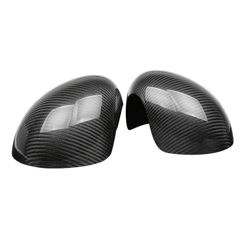 Carbon Fiber Rear Mirror Cover Trim Fit For Power Folding Mini Cooper 2007-2013