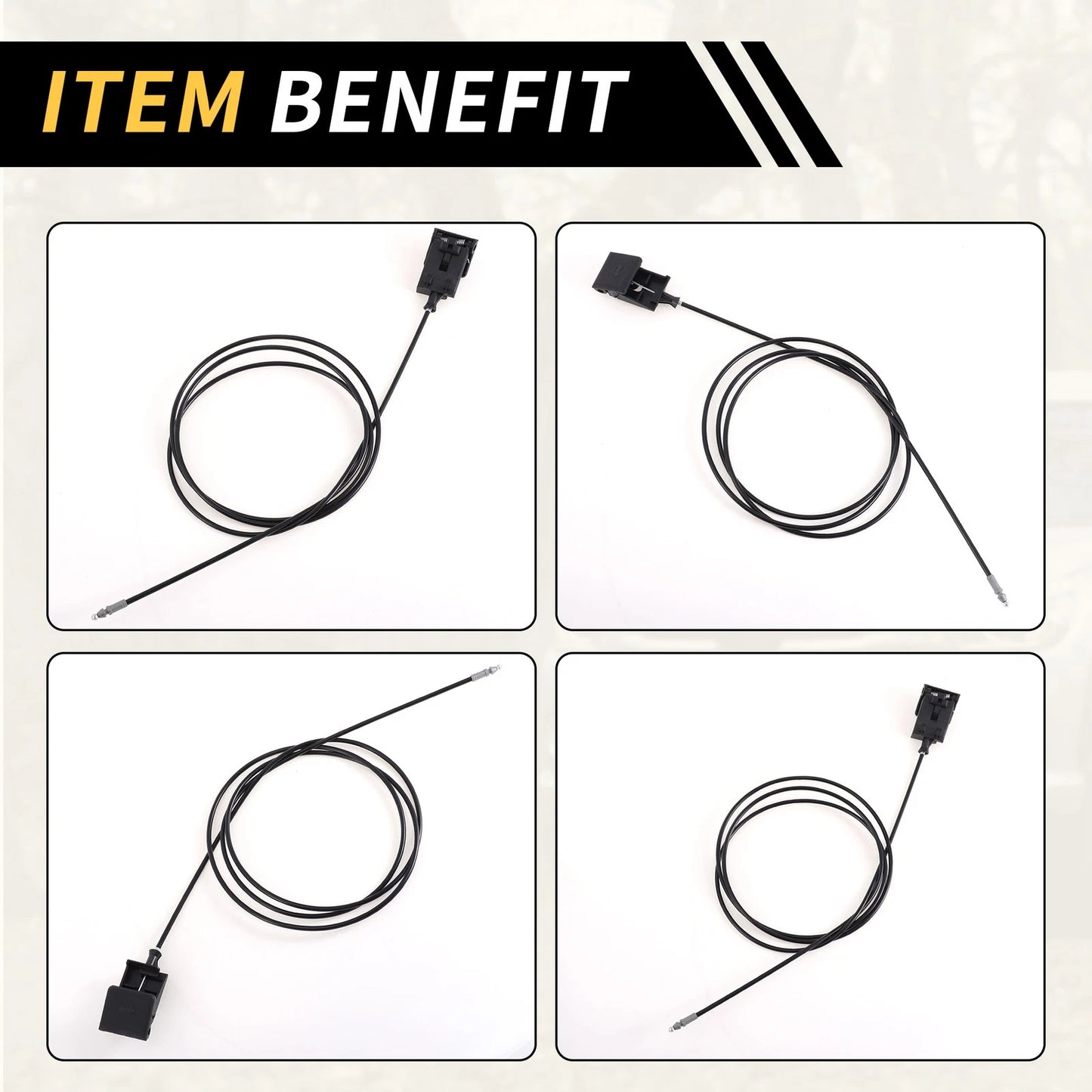 Bonnet Latch Release Cable for Toyota Tundra, Sequoia (2007-2021)