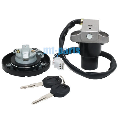 Fuel Gas Cap & Ignition Key Switch Lock Set for Kawasaki KMX125 KMX200 (86-91)