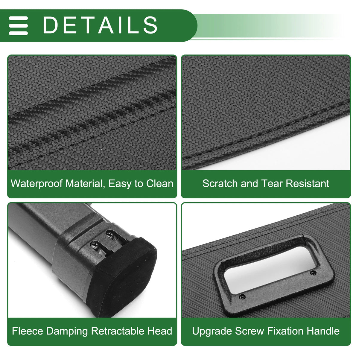 Car Trunk Retractable Cargo Cover for Mercedes-Benz GLS (2022-2025) Black