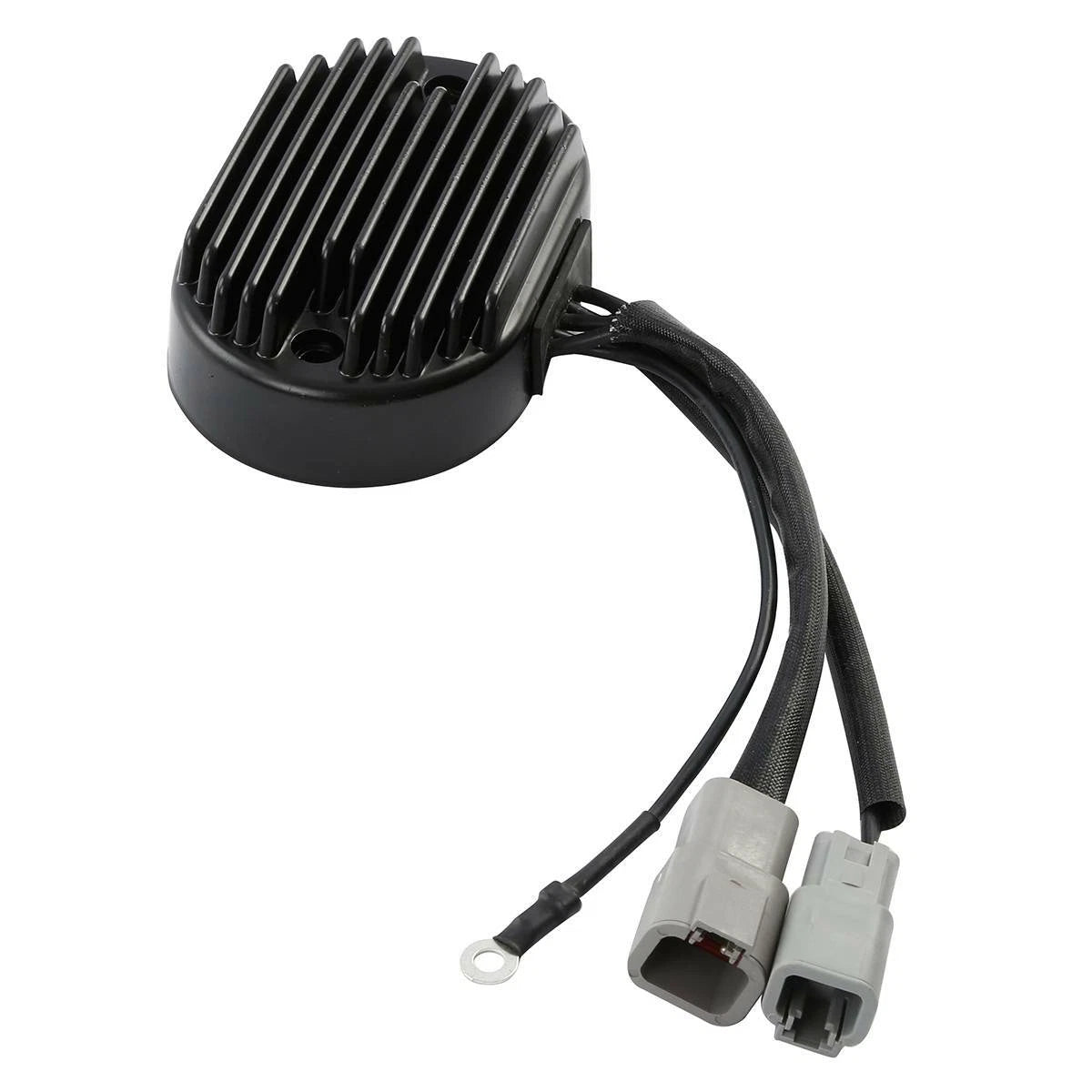 Black Voltage Regulator Rectifier for Harley Softail Deluxe Fatboy (2007)