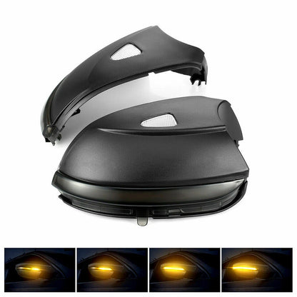 2 x Sequential Blink LED Side Mirror Turn Signal Lights for VW Passat B7 CC (2011-2015)