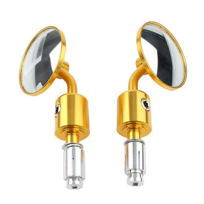 CNC 7/8" Round Bar End Mirrors for Universal Motorcycle Models