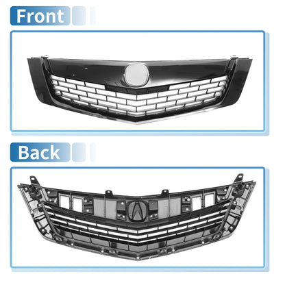 Front Upper Bumper Grille for Acura TSX 2009 Base V6 2.4L L4 (2009)
