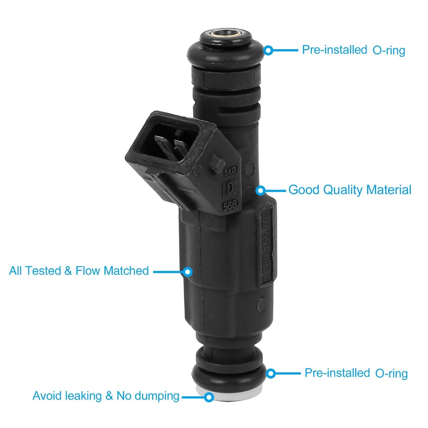 Fuel Injectors 6 x for Jeep Cherokee Wrangler 4.0L (1987-1998)
