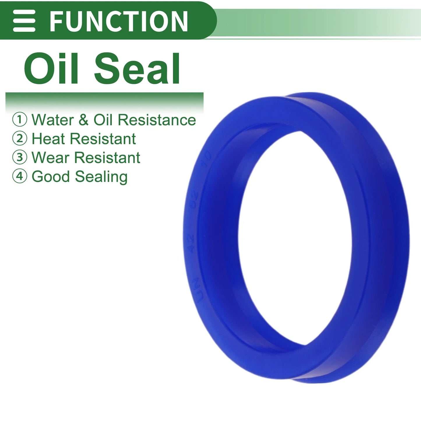 Oil Seal 42x52x10mm 5 Pcs Rotary Shaft Seal TPU