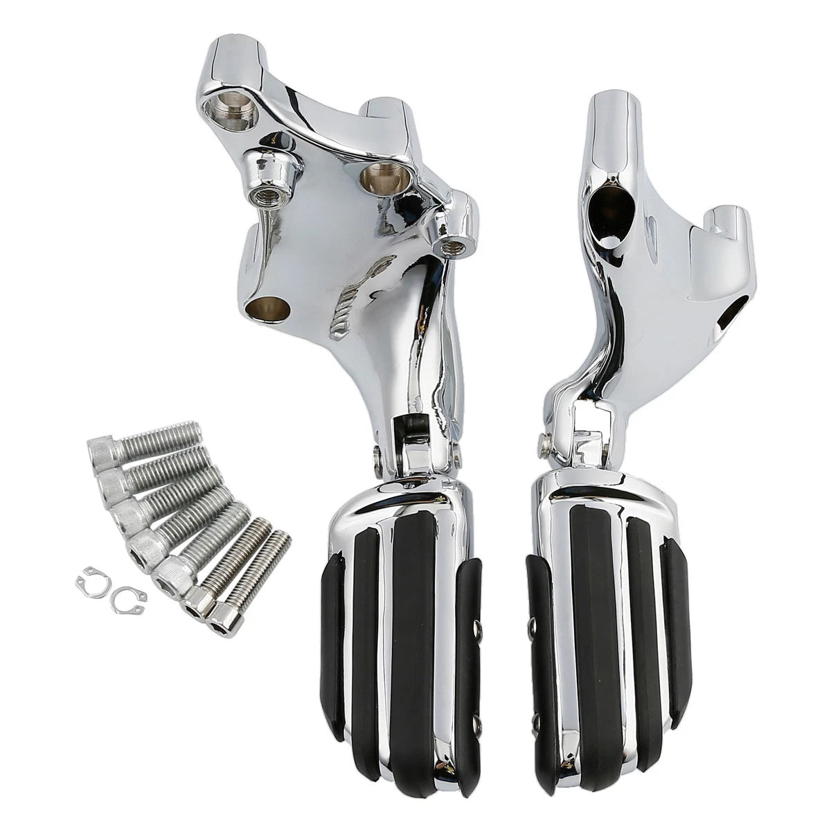 Chrome Passenger Footpeg Mount Bracket for Harley Sportster 883 1200 (14-22)