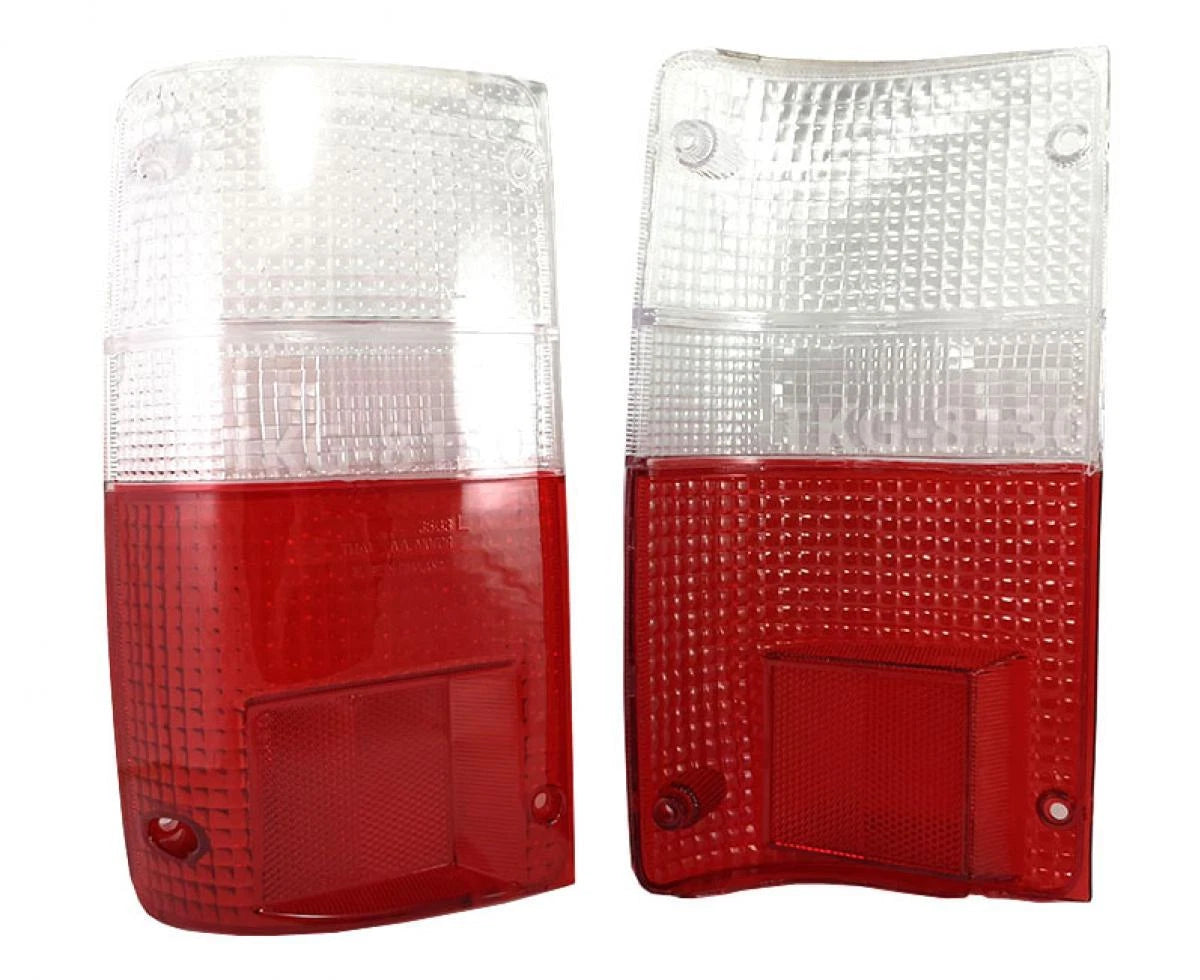 Rear Tail Light Lens Clear/Red for Toyota Hilux MK3 (1989-1997)