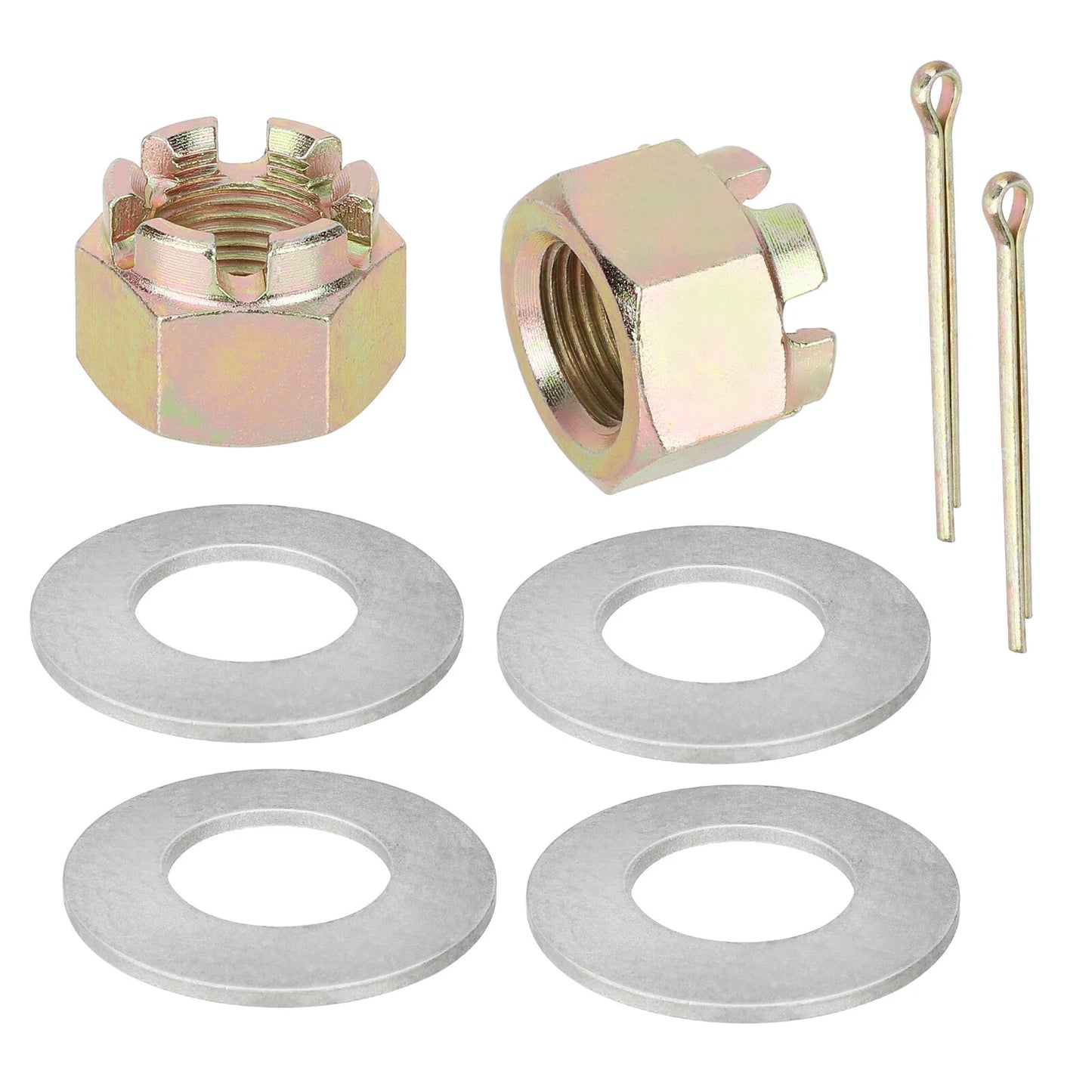 2 x Front/Rear Axle Nut and Washer for Polaris Ranger