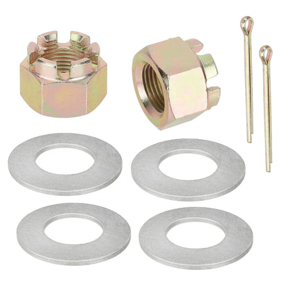 2 x Front/Rear Axle Nut and Washer for Polaris Ranger