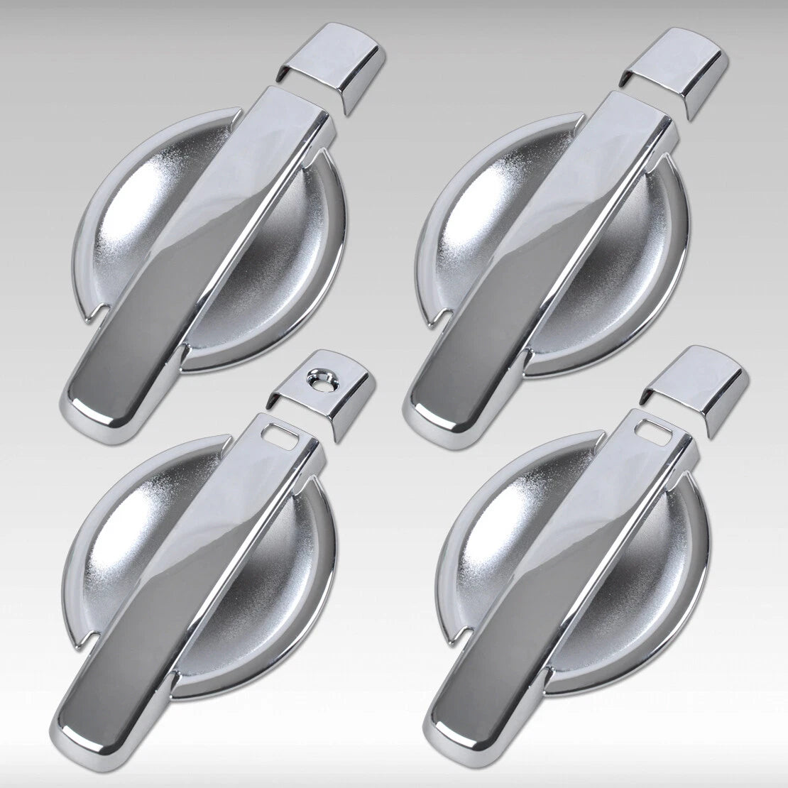 Chrome Door Handle & Cup Bowl Covers for Nissan Qashqai (2007-2011)