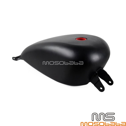 3.3 Gallon Black Gas Fuel Tank Kit for Harley Sportster 1200 & 883 (2004-2023)