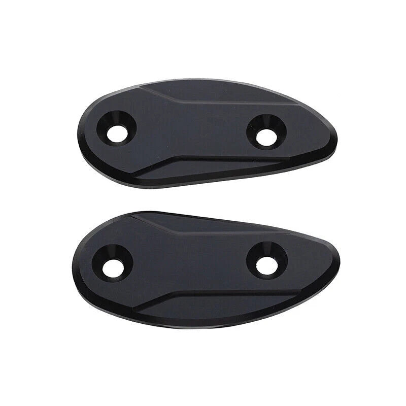 Rearview Mirror Block Off Base Plates for Honda CBR1000RR 2008-2017 Black