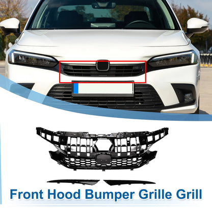Front Hood Bumper Grille for Honda Civic Facelift Type-R Style (2016-2021)