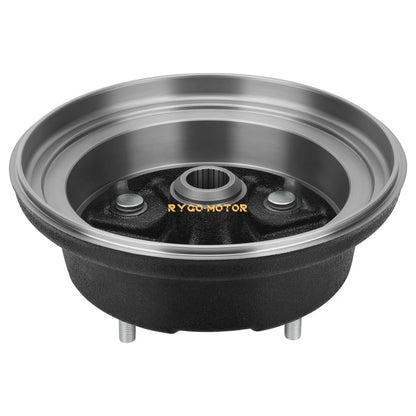 2 x Front Brake Drum W/Bolts & Shoes for Kawasaki Mule 600 610 SX