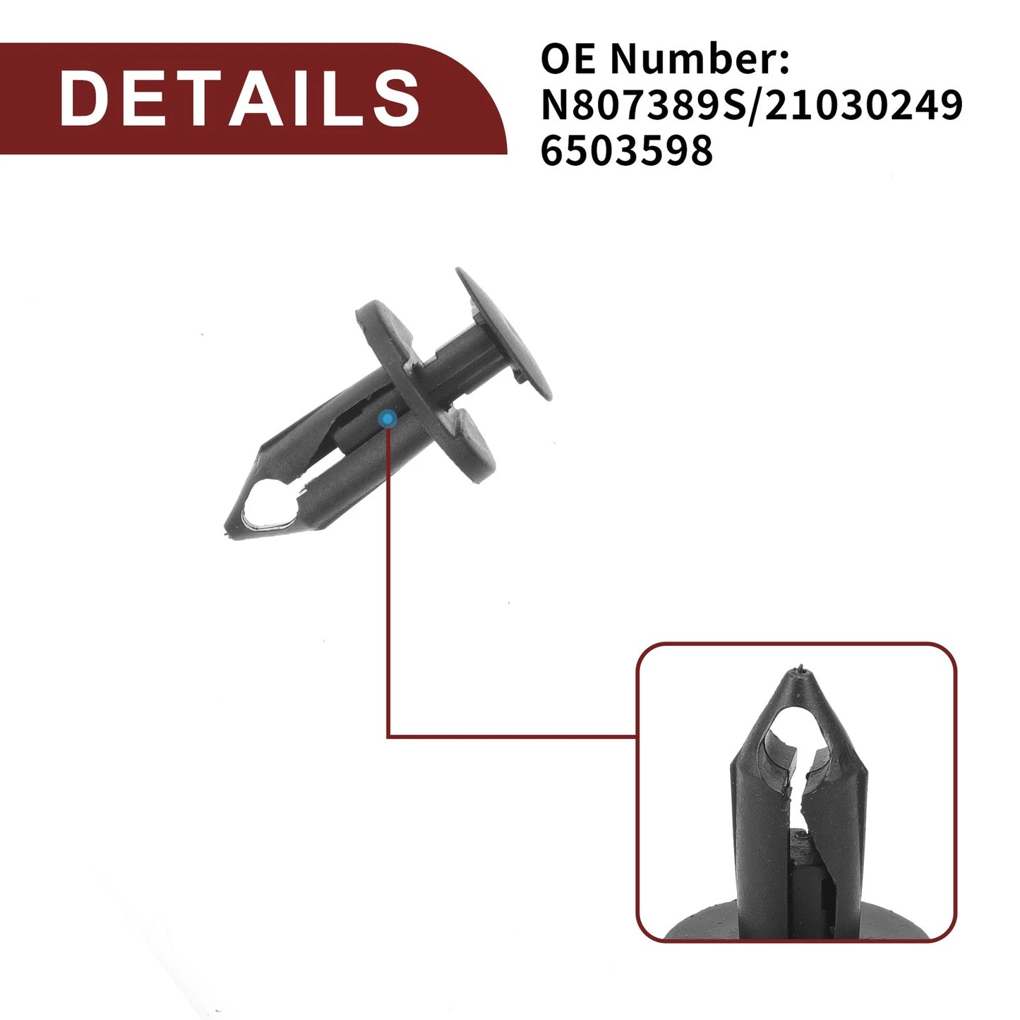 Front Fender Skirt Clips 2 x for Ford Escape, Explorer (2002-2012)