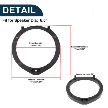 Car Audio Speaker Spacer Ring Tweeter Adapter for Honda Civic (2006-2011)
