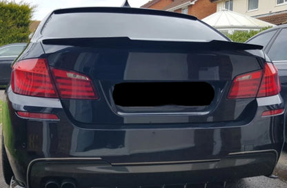 M4 Style Rear Spoiler Wing Glossy Black for BMW 5 Series F10 F18 (2011-2017)