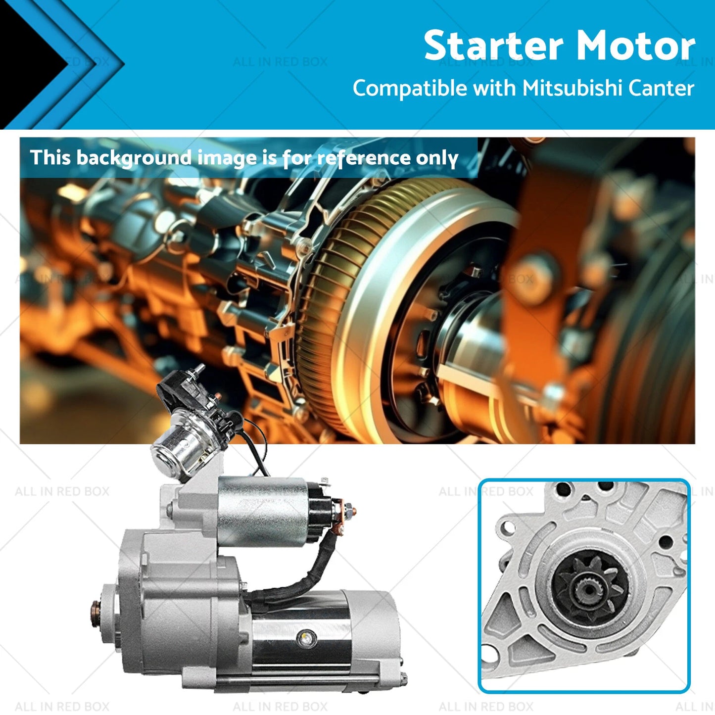 Starter Motor for Mitsubishi Canter 3.6L Diesel 4D32 (1985-1994)