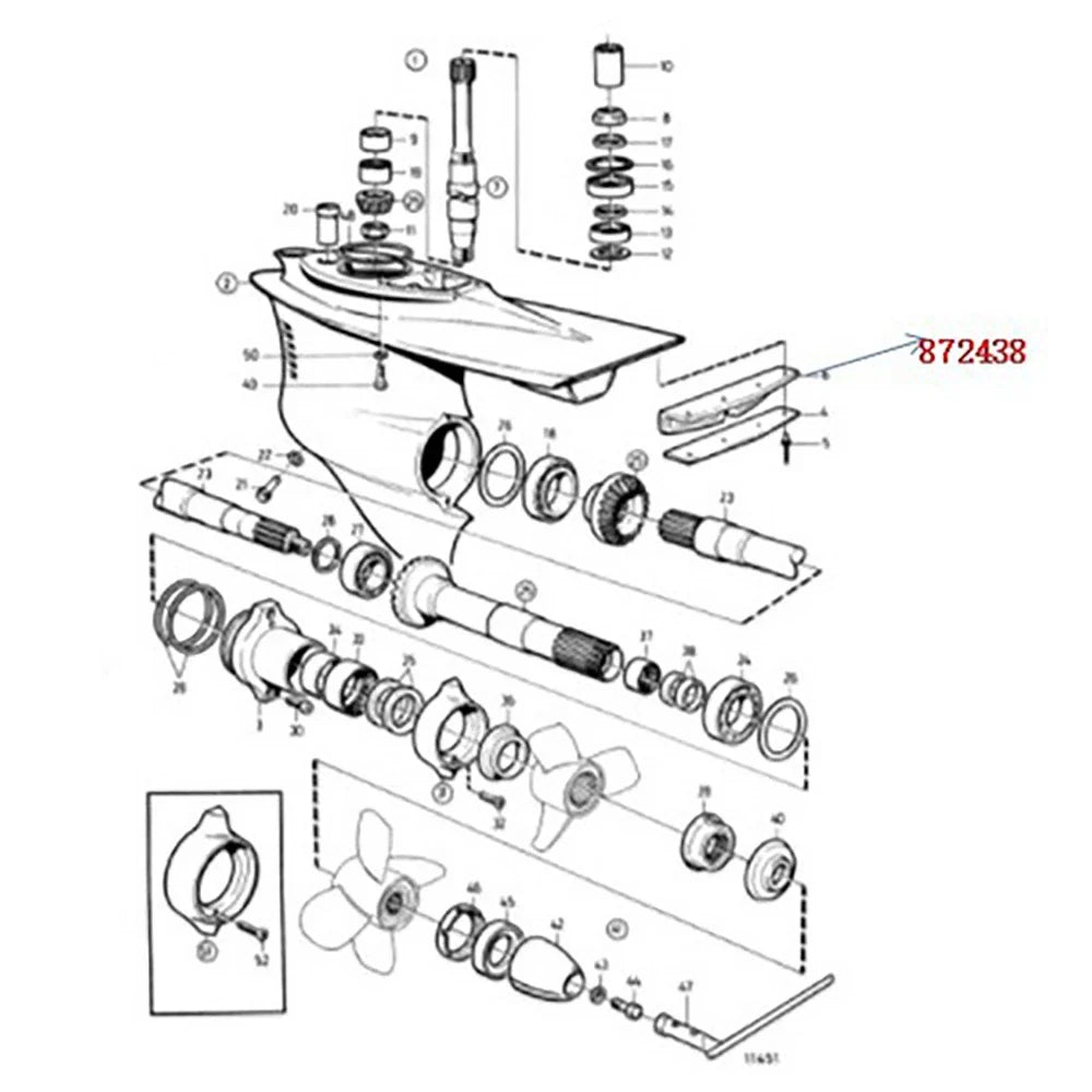 Non-return Valve for Volvo Penta 5.32"x2.2" Compatibility 872438