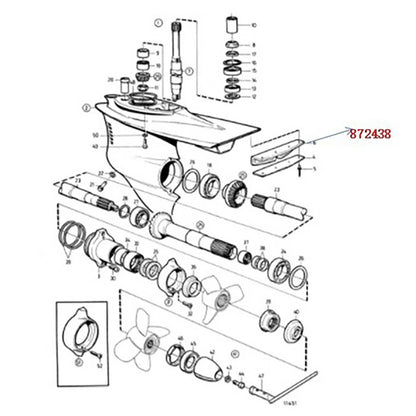 Non-return Valve for Volvo Penta 5.32"x2.2" Compatibility 872438