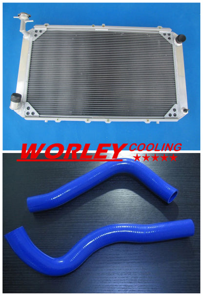 44mm Aluminum Radiator & Blue Hose for Nissan Patrol GQ Y60 (1997-1999)
