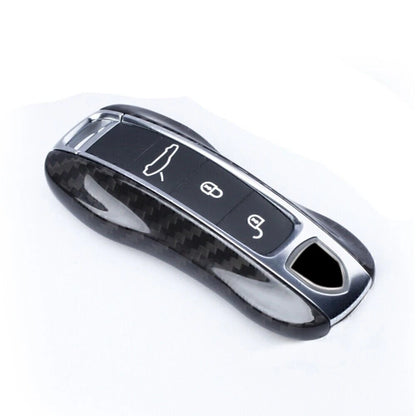 Carbon Fiber Key Case Cover for 2017-2018 Porsche Cayenne Panamera (2017-2018)