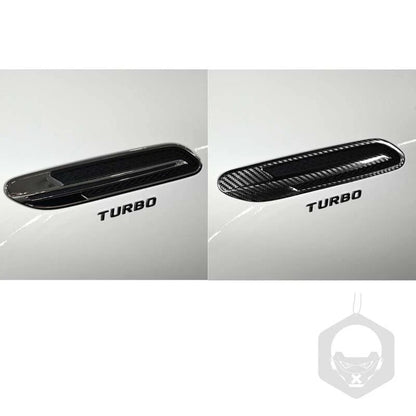Real Carbon Fiber Side Bumper Fender Air Vent Trim For Benz AMG GT53 GT63 19-20