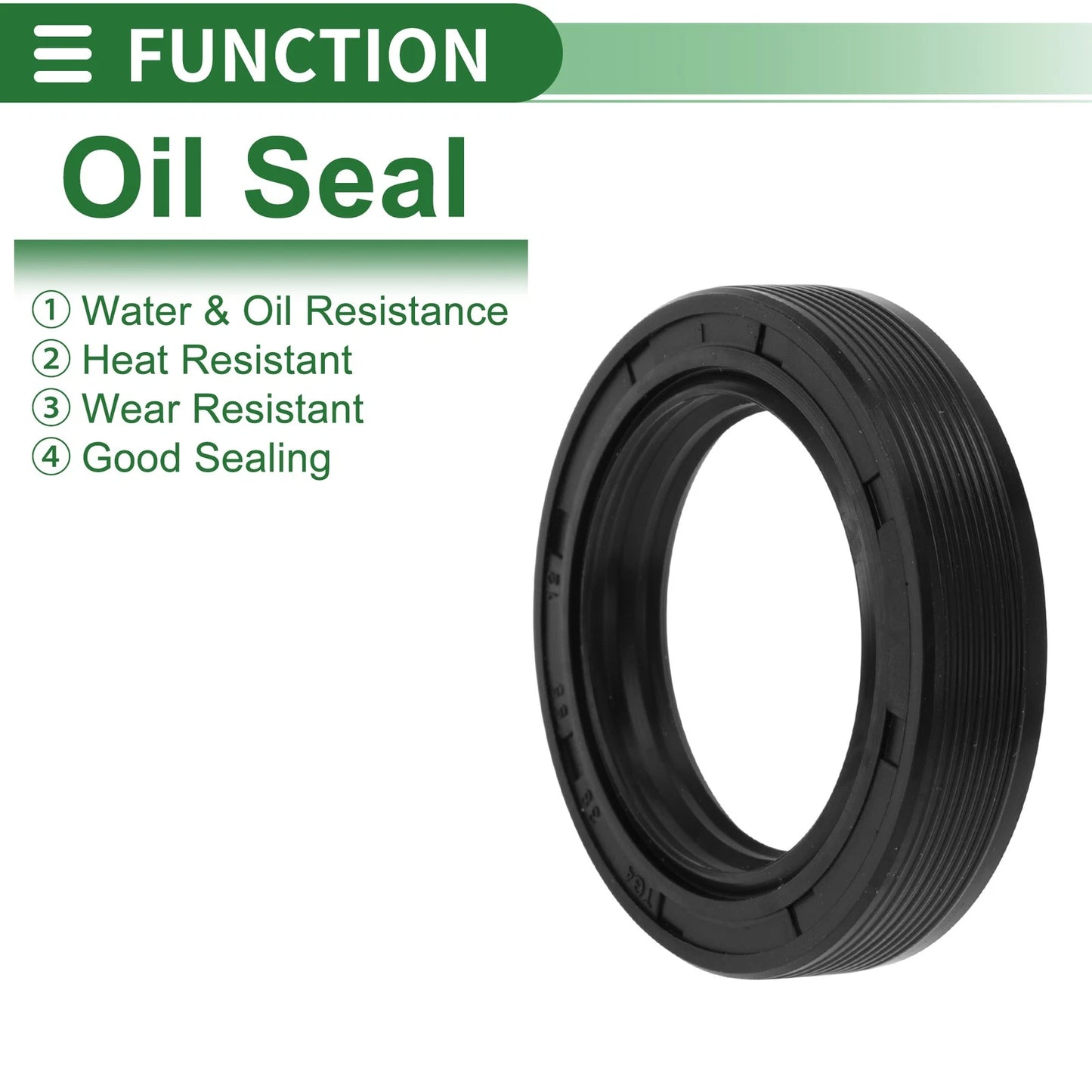 Oil Seal NBR Rubber Rotary Shaft Seal 38x55x12mm Black for Make Model