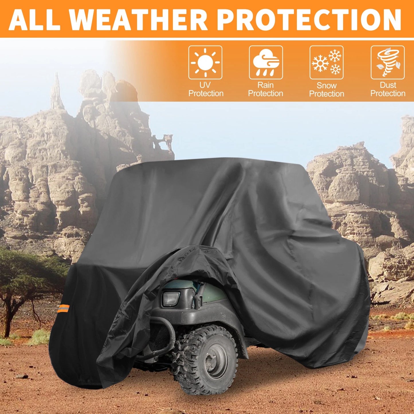 210D-PU Waterproof UTV Cover Side by Side for Kawasaki MULE SX