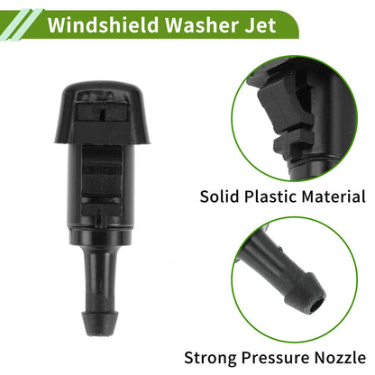 Washer Nozzle with Hose Connector for Dodge