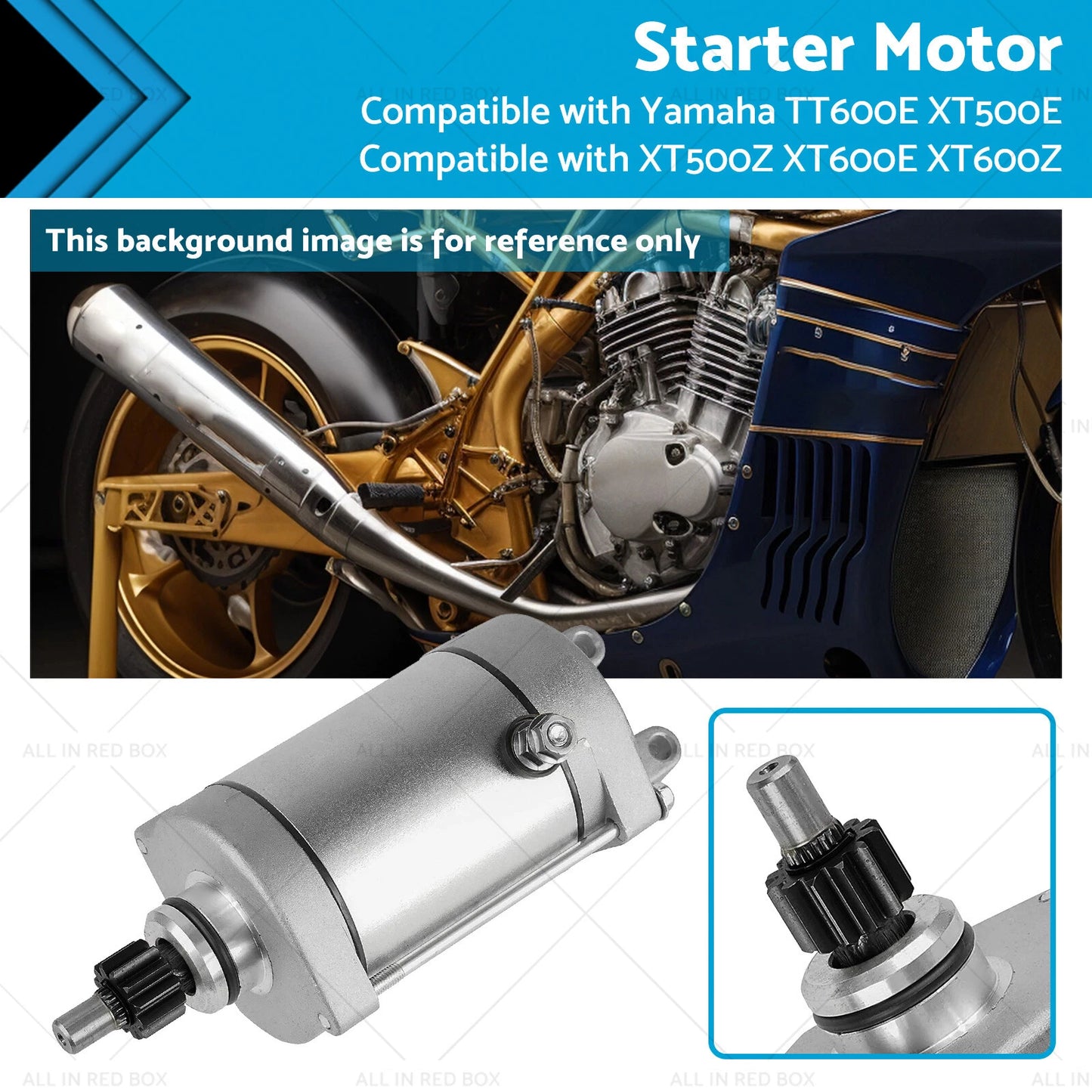 Starter Motor for Yamaha XT500E, XT500/600 EZ, XT400E, XTZ750 (1990-1994)