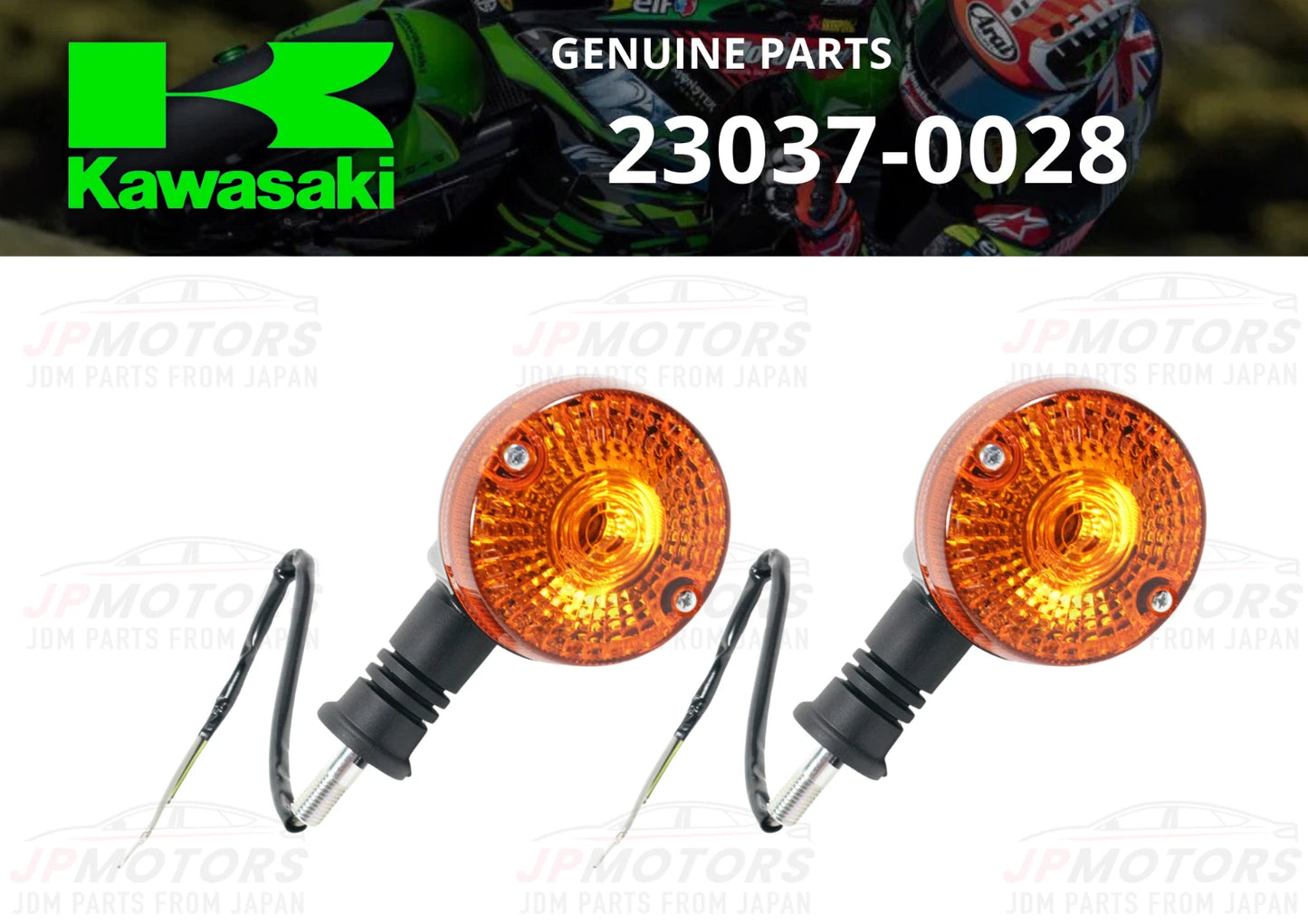 2 x Rear Signal Lamp Assy RH & LH for KAWASAKI KLR650 (1987–2007)