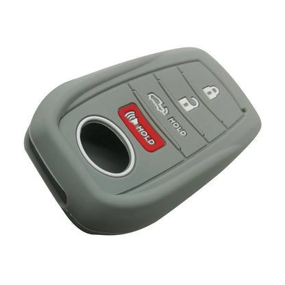 Grey Silicone 4 Button Key Cover Case for Toyota Venza (2021-2023)
