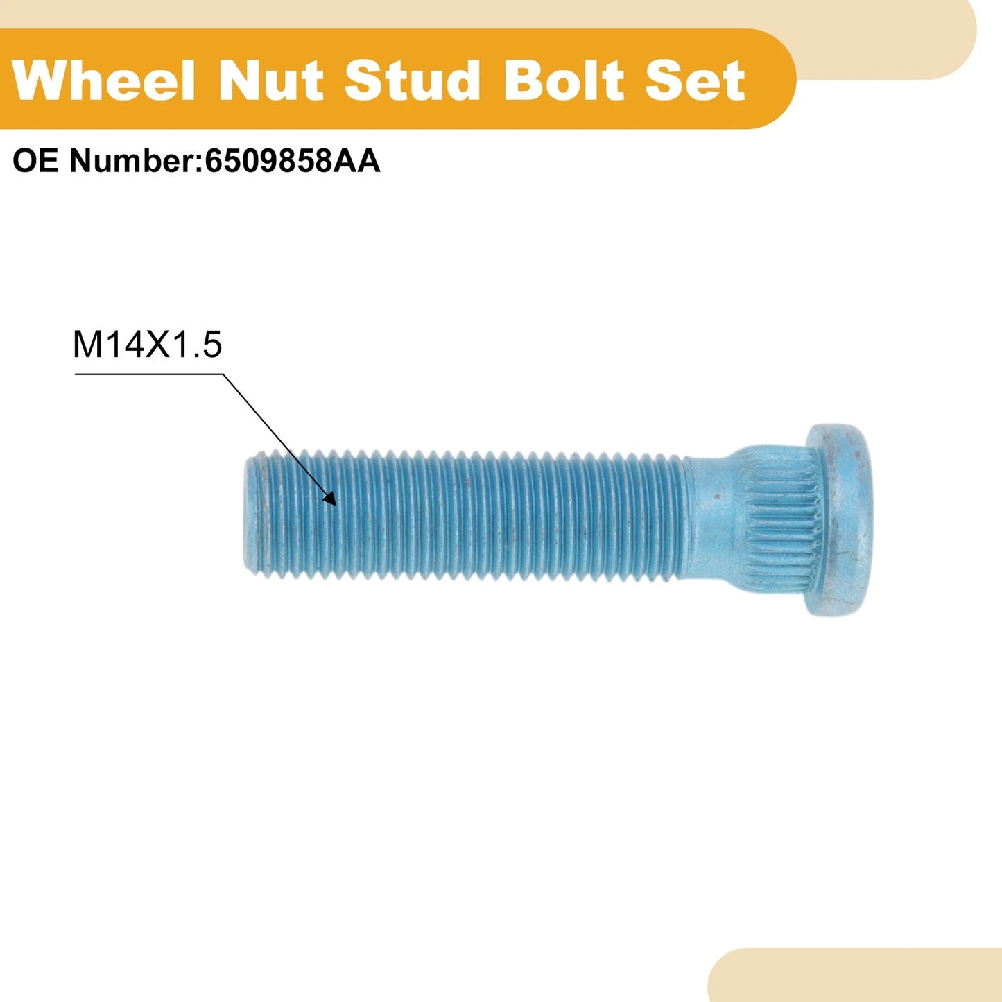 M14x1.5 Wheel Lug Stud for Dodge RAM 1500 (2011-2025) 5 Pcs