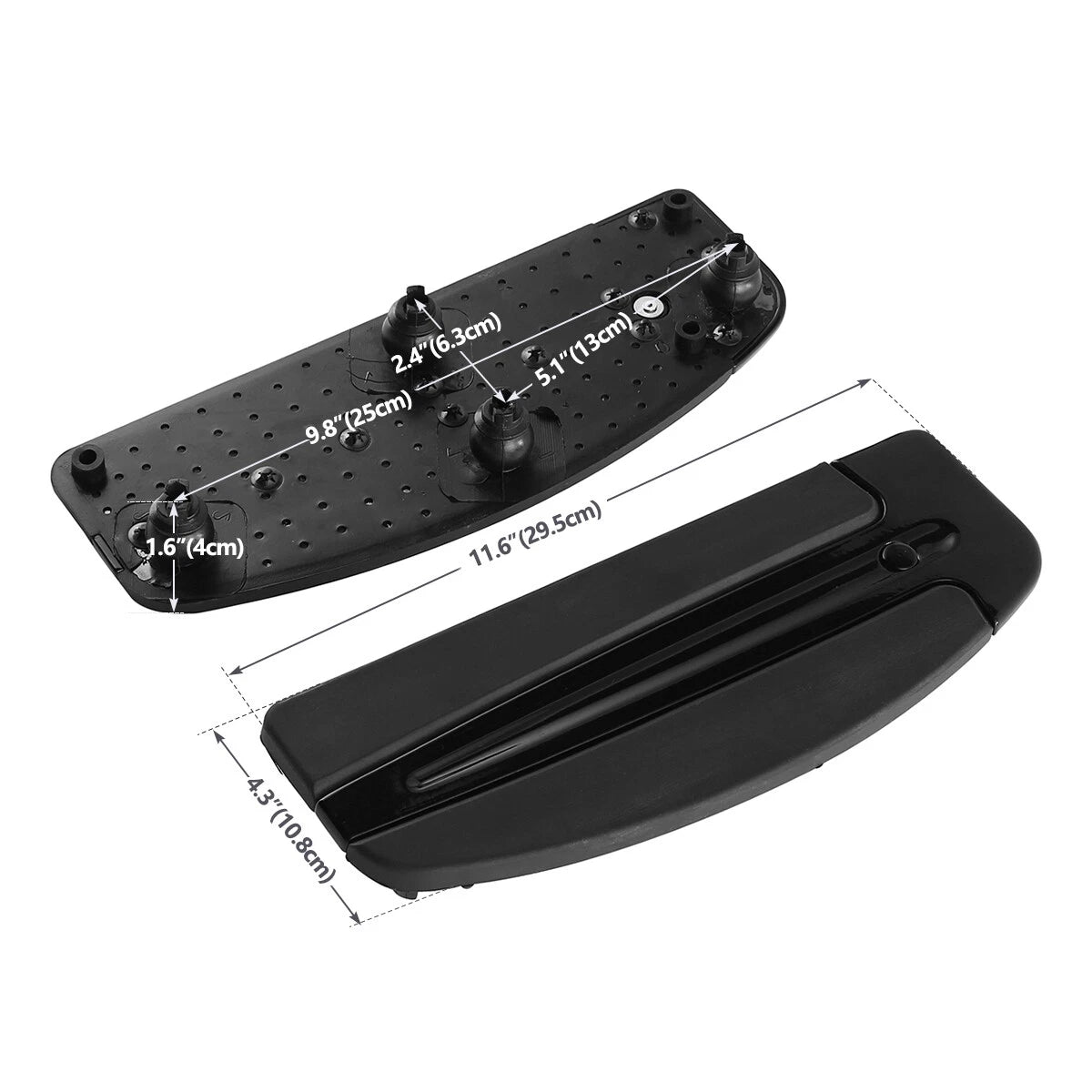 Driver Floorboard Footboard Inserts for Harley Touring (1986-2024)