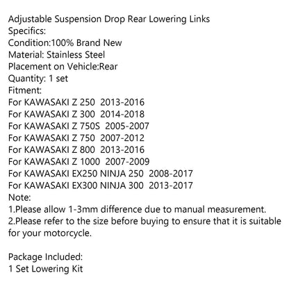 Lowering Kits for Kawasaki Z800 Ninja (2013-2016)