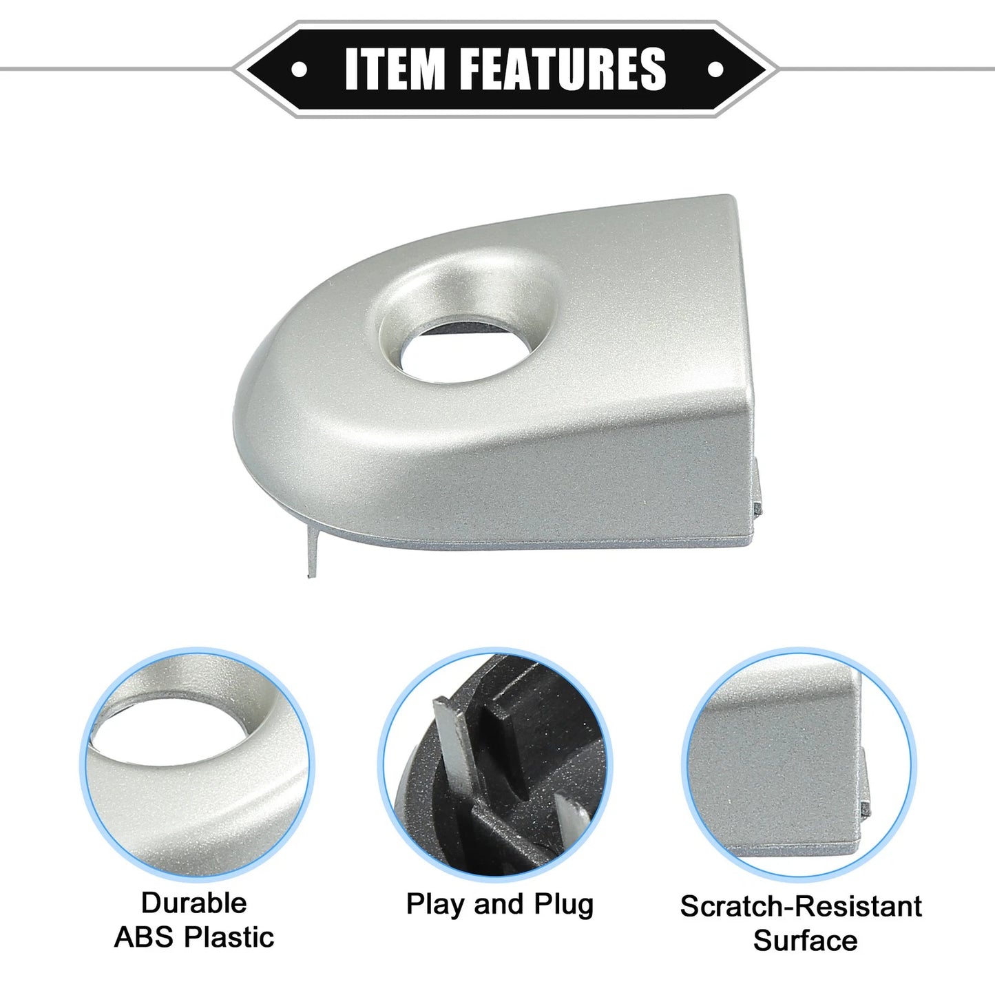 Left Right Door Handle Cap Covers for Nissan Versa (2007-2012)