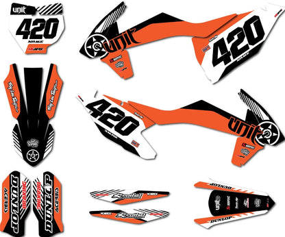 HUSH Style Full Sticker Decal Kit for KTM SXF (2016-2018)