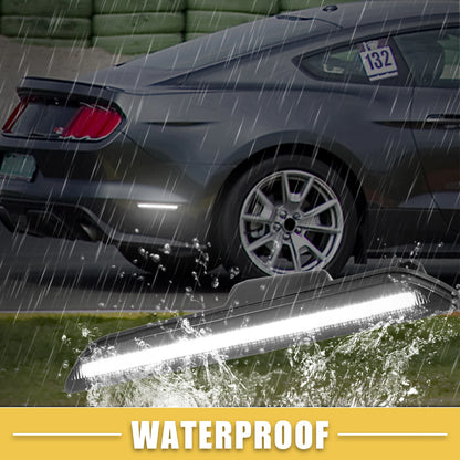Rear LED Side Marker Light for Ford (2013-2014) - 1 Pair Black White Lights