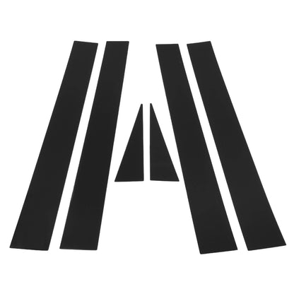 6 Pcs Black Door Pillar Window Trim for Toyota Sienna (2002-2009)