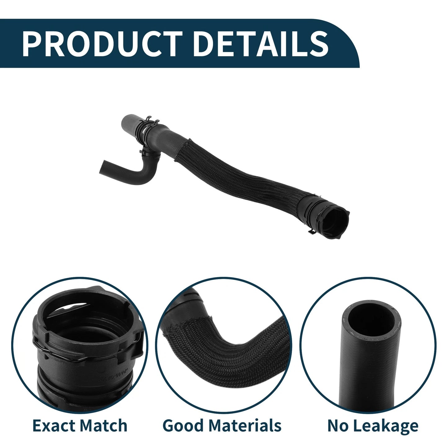 Radiator Hose for Jeep Renegade 1.3L 2.4L (2015-2021) Rubber Water Pipe