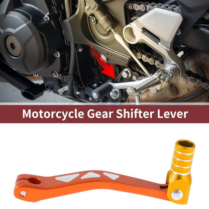 Folding Gear Shifter Lever Orange Gold Tone for Yamaha TTR50cc