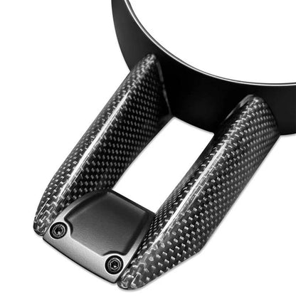 Carbon Fiber Steering Wheel Cover Trim Fit for Porsche 911 992 2020-2023 Taycan
