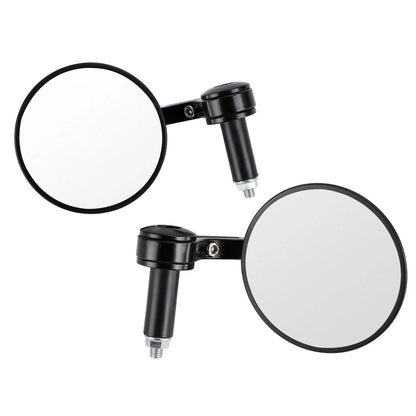 4" Black Handlebar End Mirrors for 22mm Handlebars (2023)