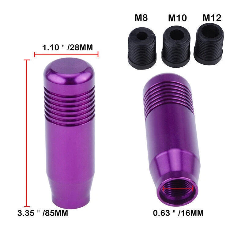 Aluminum Purple Manual Gear Stick Shift Knob for Car