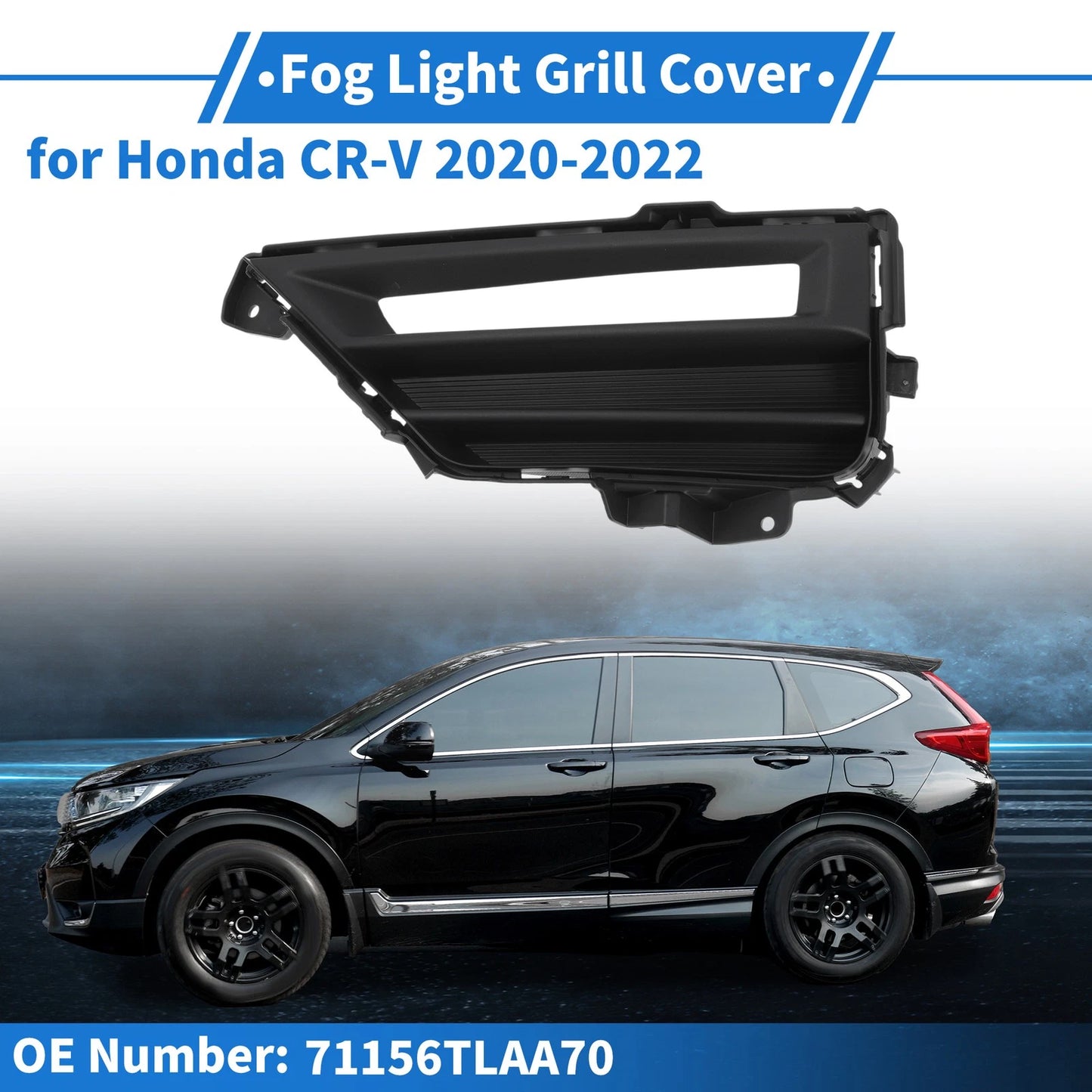 Front Left Fog Light Grill for Honda CR-V (2020-2022)