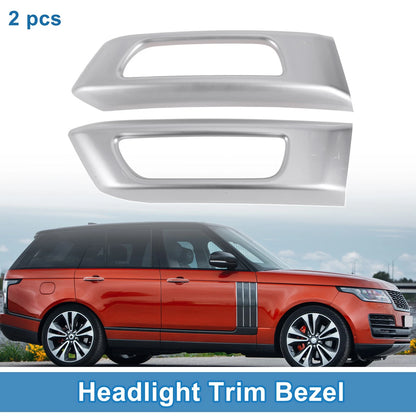 Front Left & Right Headlight Trim Bezels for Land Rover Range Rover Sport (2006-2013)