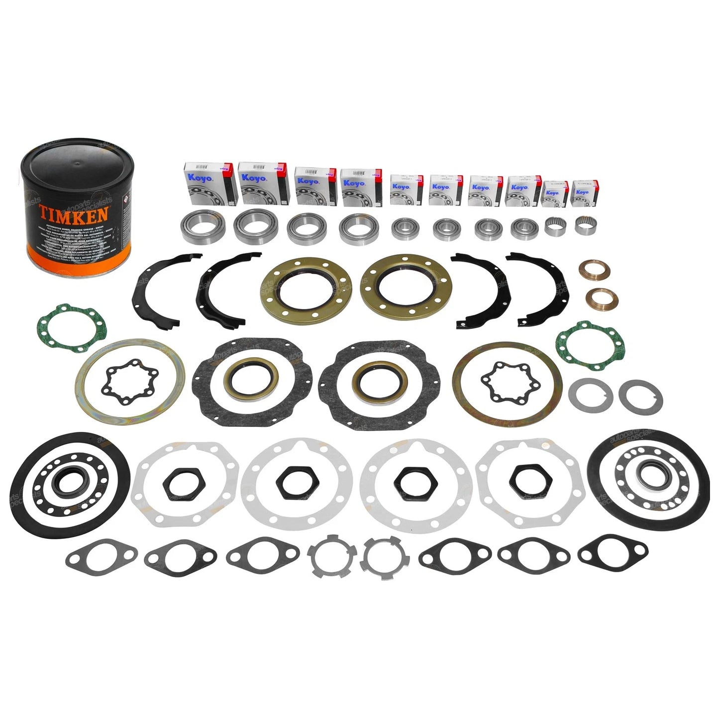 Swivel Hub Spindle+Wheel Bearing Kit+Grease for Landcruiser HZJ105 (1998–2007)